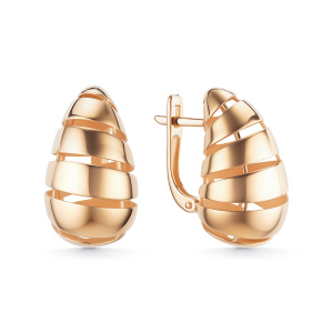 Серьги из красного золота 