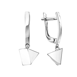 Серьги из белого золота 