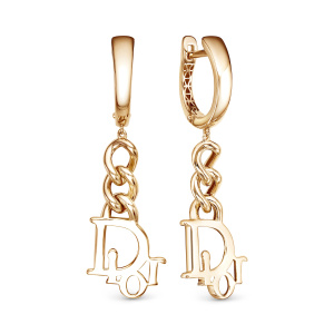 Серьги из красного золота 